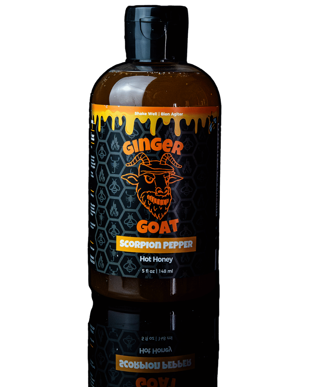 Scorpion Pepper Hot Honey | Medium-Hot | Sweet Heat by Ginger Goat