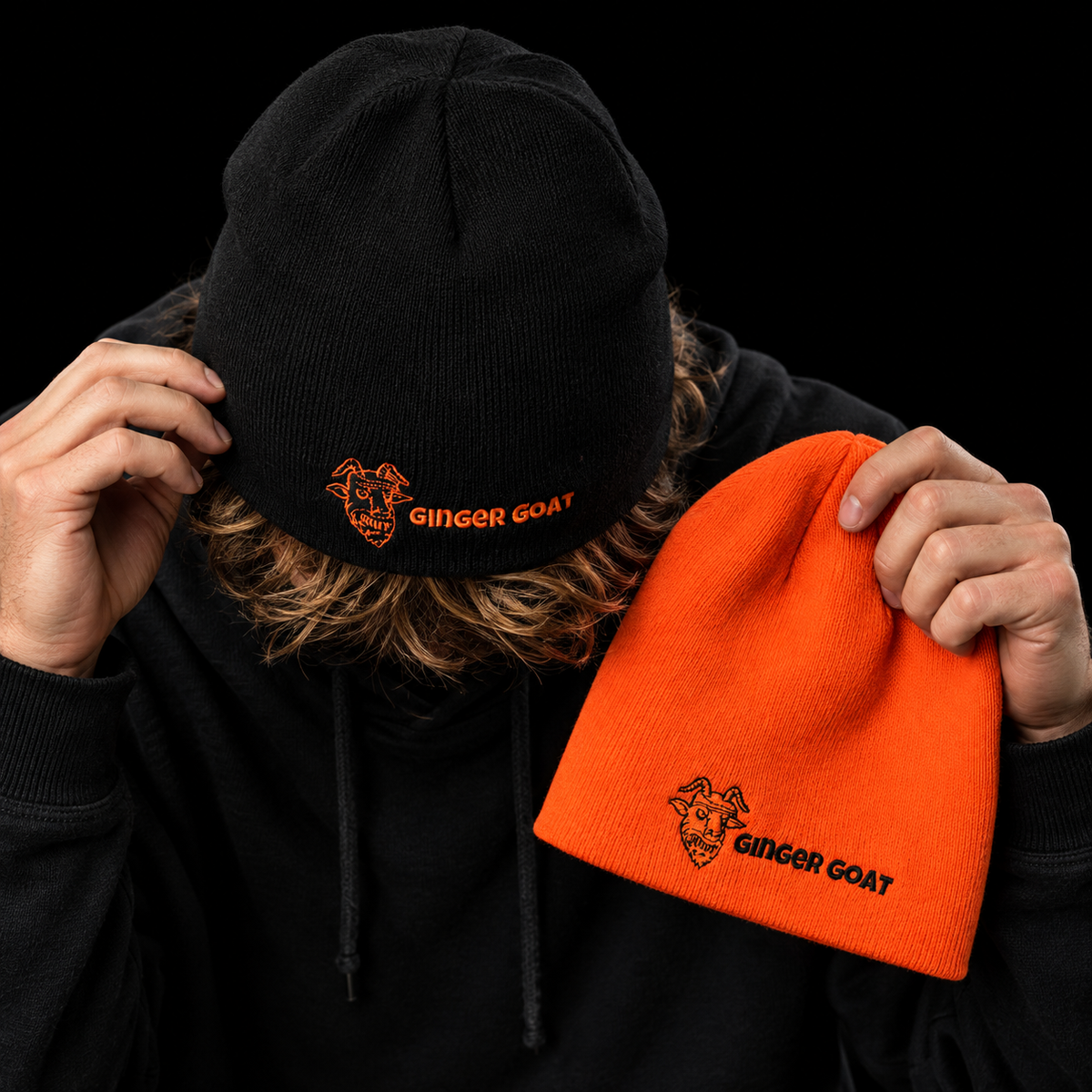 Classic Beanie — lifestyle detail on black