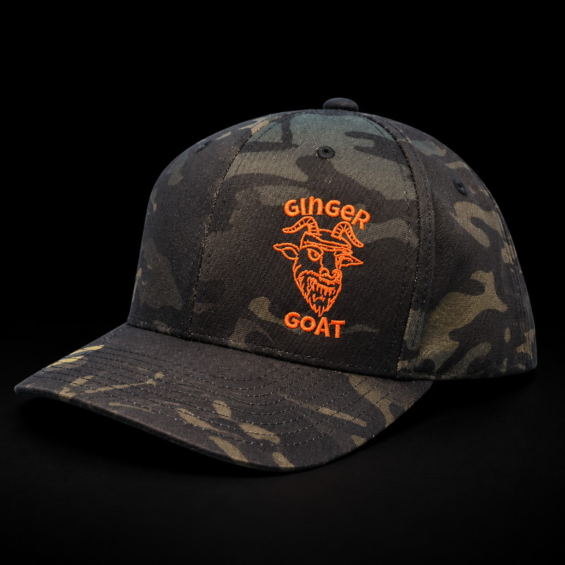 Classic Logo Flexfit in Multicam — product studio photograph on black