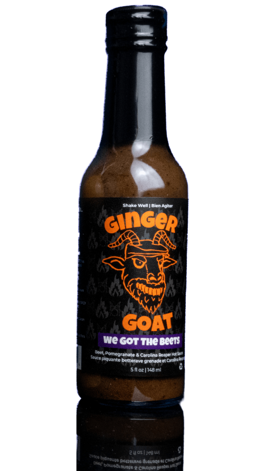 We Got The Beets – Ginger Goat Canadian 
 award winning hot sauce with beets, pomegranate, hibiscus, and garam masala